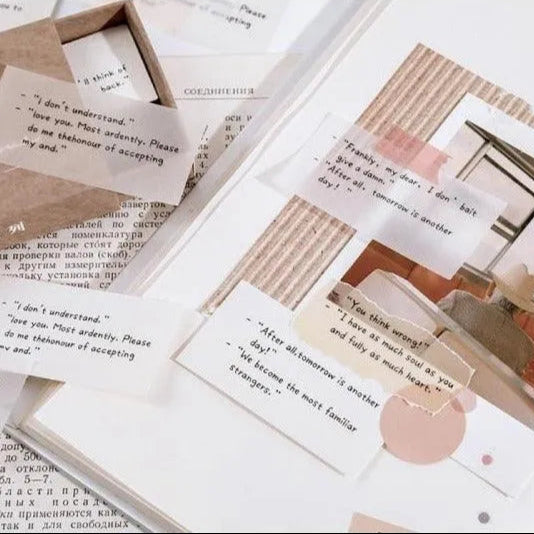 English Quotes Paper for Journaling & Scrapbooking - PaperWrld