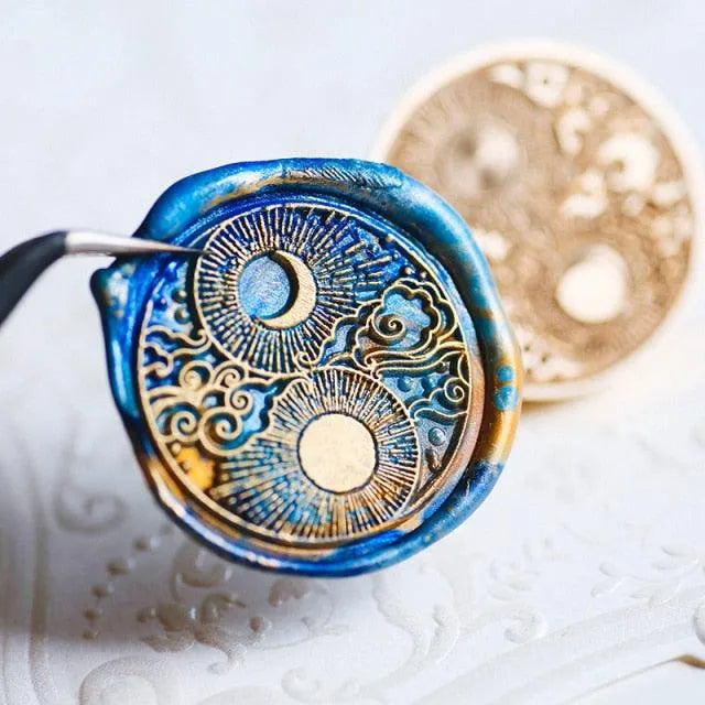 Celestial Wax Seal Head for Journaling & Scrapbooking - PaperWrld