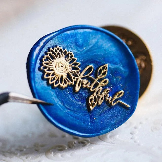 Moon & Sun Wax Seal Stamp for Journaling & Scrapbooking - PaperWrld