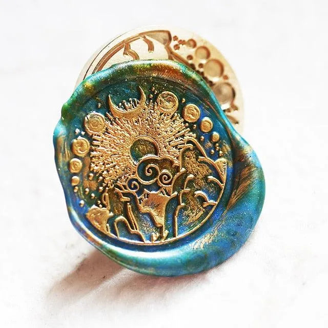 Celestial Wax Seal Head for Journaling & Scrapbooking - PaperWrld