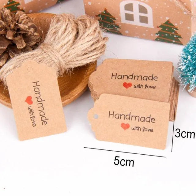 50PCS Kraft Paper Thank You Tags for Journaling & Scrapbooking - PaperWrld