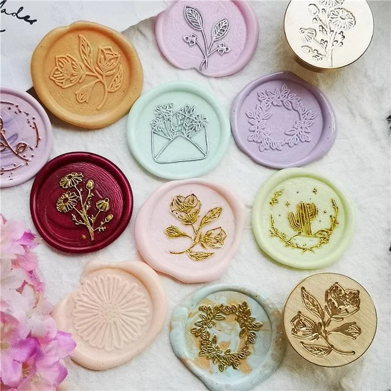 Botanical Wax Seal Head for Journaling & Scrapbooking - PaperWrld