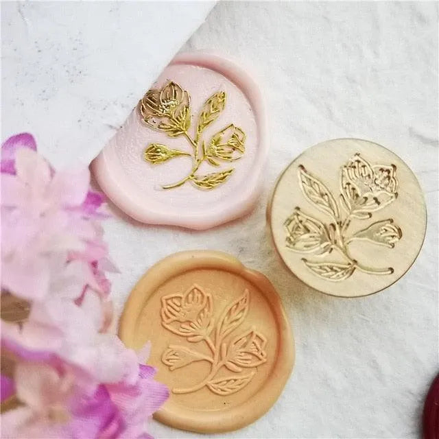 Plants & Flowers Wax Seal Stamp for Journaling & Scrapbooking - PaperWrld