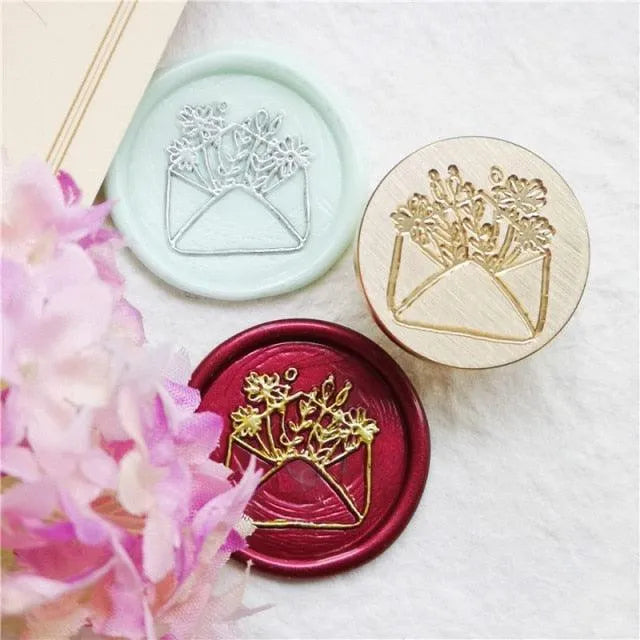 Plants & Flowers Wax Seal Stamp for Journaling & Scrapbooking - PaperWrld