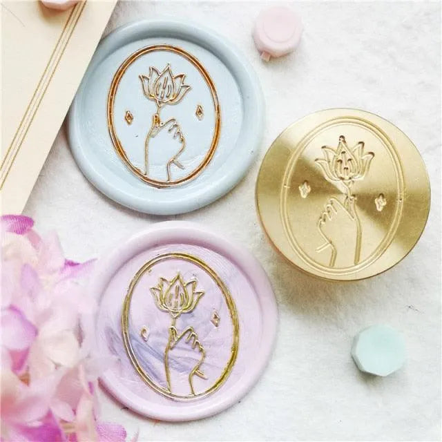 Plants & Flowers Wax Seal Stamp for Journaling & Scrapbooking - PaperWrld