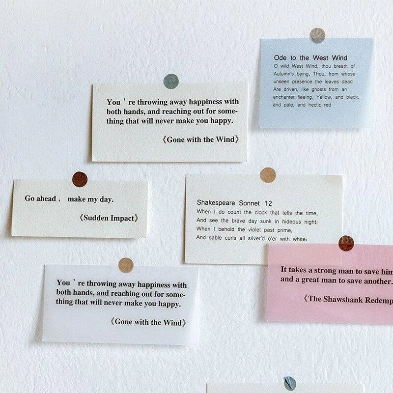 English Quotes Paper for Journaling & Scrapbooking - PaperWrld