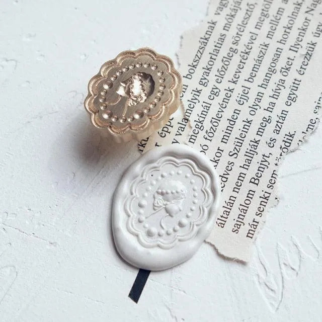 Renaissance Rose Wax Stamp for Journaling & Scrapbooking - PaperWrld