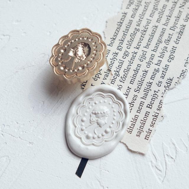 Renaissance Rose Wax Stamp for Journaling &amp; Scrapbooking - PaperWrld