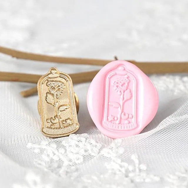Renaissance Rose Wax Stamp for Journaling & Scrapbooking - PaperWrld