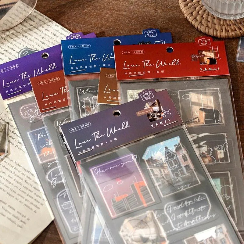 Love the world Stickers for Journaling & Scrapbooking - PaperWrld