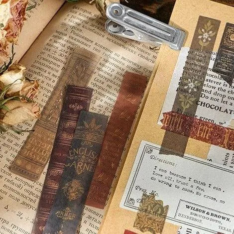 Retro Deco Stickers 40pcs Crafting Delights for Journaling & Scrapbooking - PaperWrld