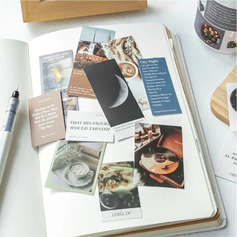 Aesthetic Globe Traveler Stickers 45pcs for Journaling & Scrapbooking - PaperWrld