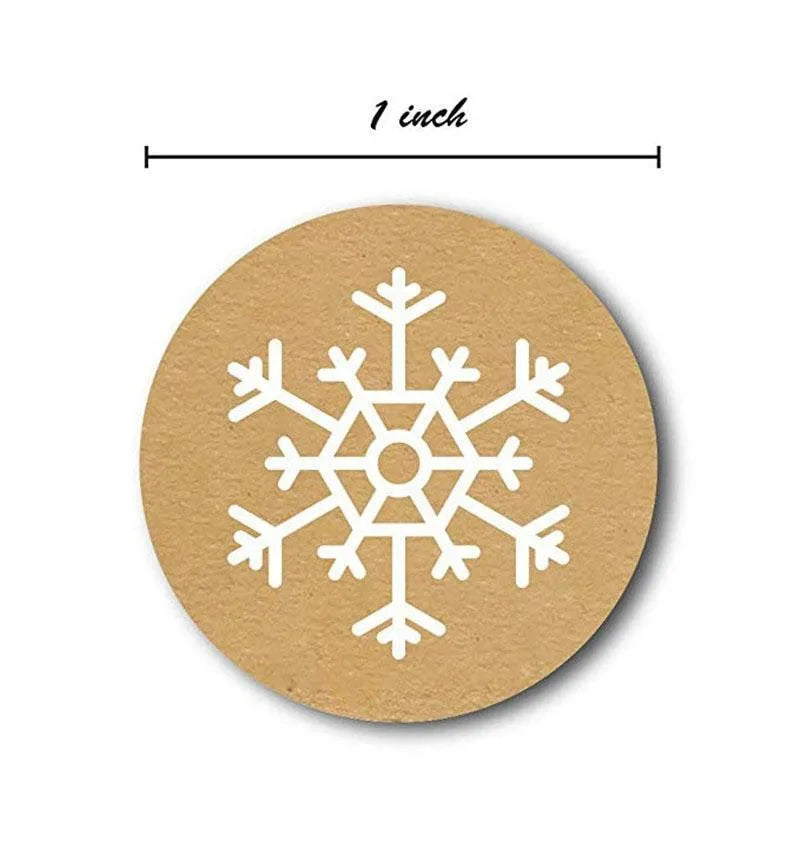 Snowflake Round Stickers for Journaling & Scrapbooking - PaperWrld