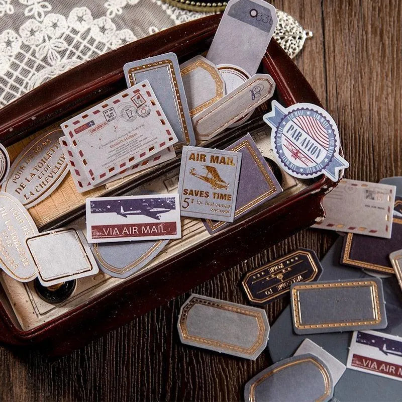 Label Sticker Set - 30 Pcs Adhesive Memo Pad Stickers for Journaling & Scrapbooking - PaperWrld