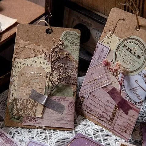 Label Sticker Set - 30 Pcs Adhesive Memo Pad Stickers for Journaling & Scrapbooking - PaperWrld