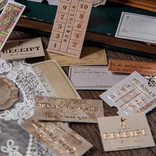 Label Sticker Set - 30 Pcs Adhesive Memo Pad Stickers for Journaling & Scrapbooking - PaperWrld