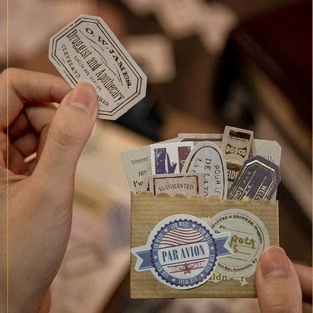 Label Sticker Set - 30 Pcs Adhesive Memo Pad Stickers for Journaling & Scrapbooking - PaperWrld