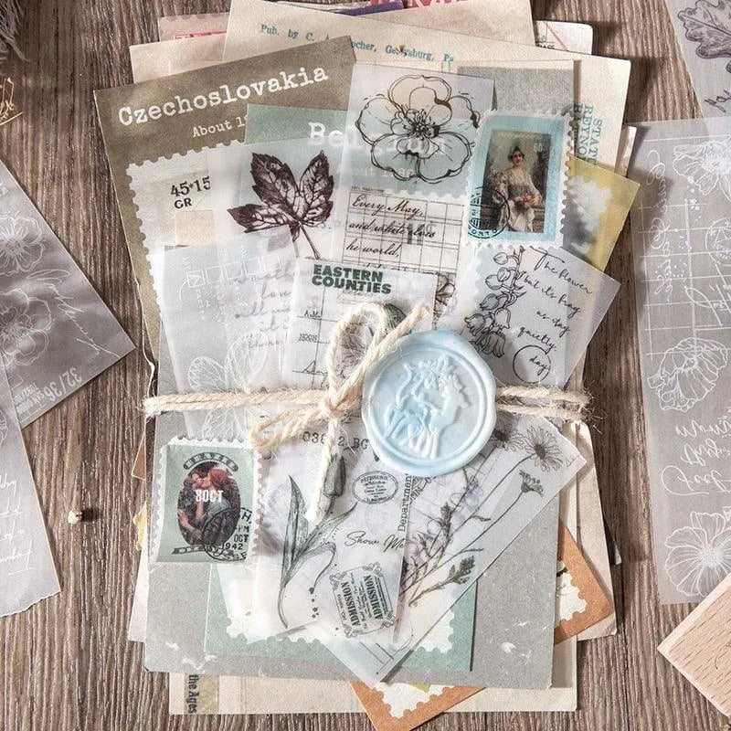 30 Pcs Aesthetic Semi Transparent Bookmark Paper for Journaling & Scrapbooking - PaperWrld