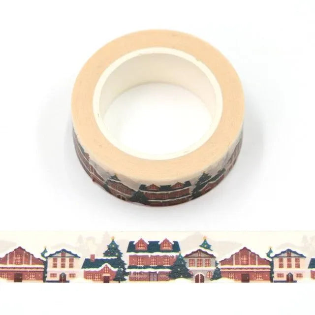 Merry Christmas Washi Tape Roll for Journaling & Scrapbooking - PaperWrld