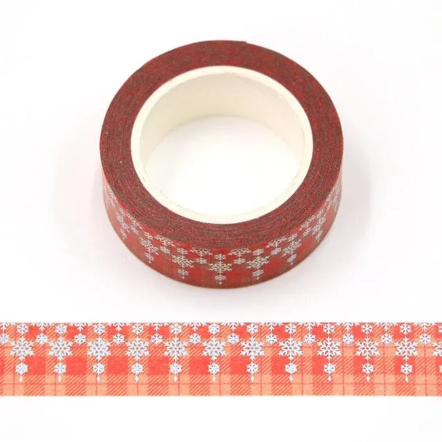 Merry Christmas Washi Tape Roll for Journaling & Scrapbooking - PaperWrld