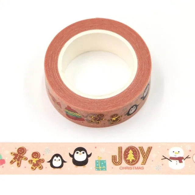 Merry Christmas Washi Tape Roll for Journaling & Scrapbooking - PaperWrld