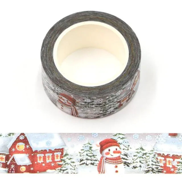 Merry Christmas Washi Tape Roll for Journaling & Scrapbooking - PaperWrld