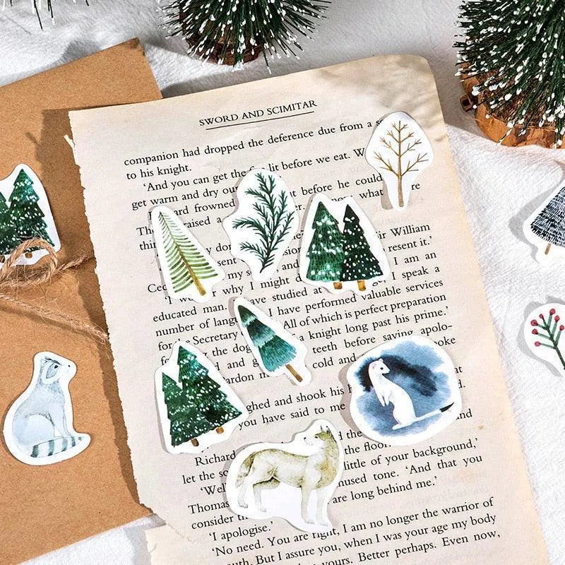 Winter Stickers 45 Pcs for Journaling & Scrapbooking - PaperWrld