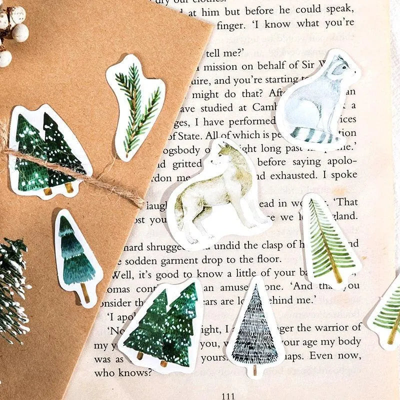Winter Stickers 45 Pcs for Journaling & Scrapbooking - PaperWrld