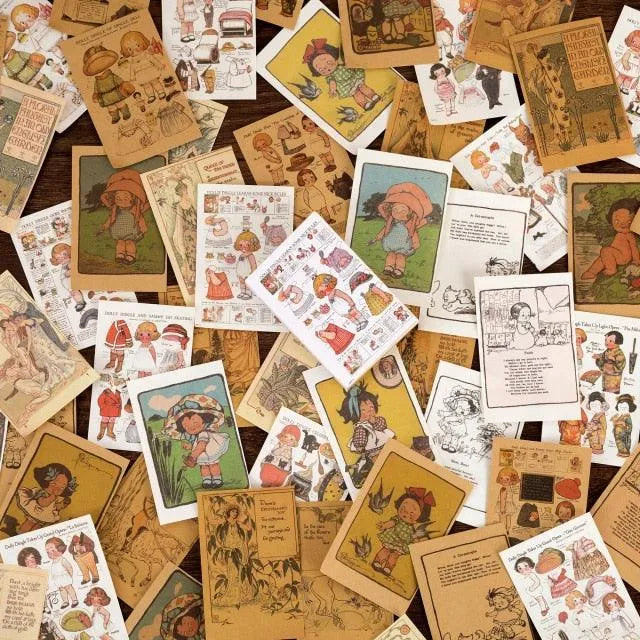 Mini Books Vintage Paper for Journaling & Scrapbooking - PaperWrld