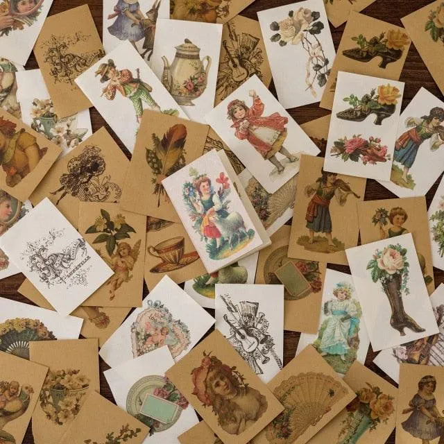 Mini Books Vintage Paper for Journaling & Scrapbooking - PaperWrld