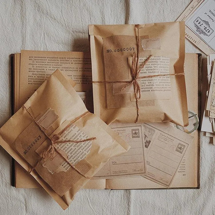 220 Sheets Vintage Decoration Craft Paper for Journaling & Scrapbooking - PaperWrld