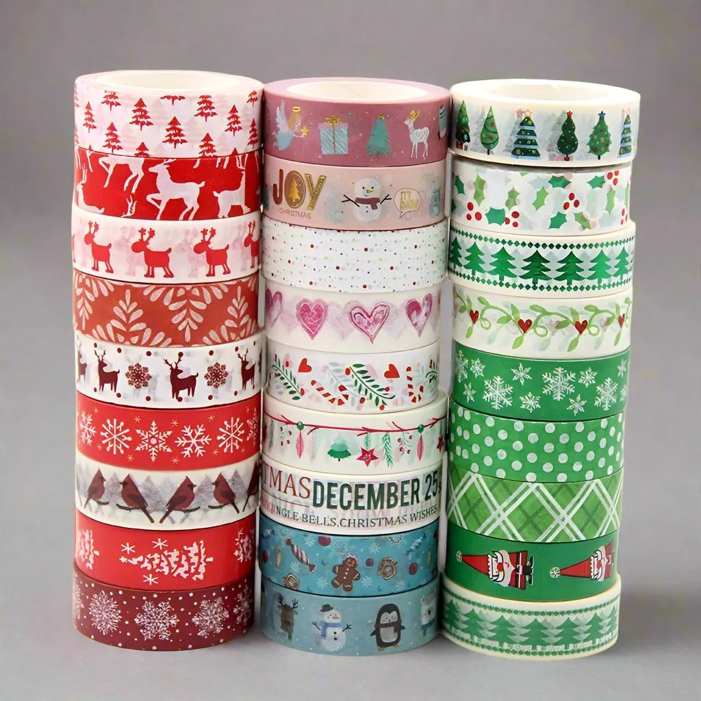 Decorative DIY Christmas Washi Tapes for Journaling & Scrapbooking - PaperWrld