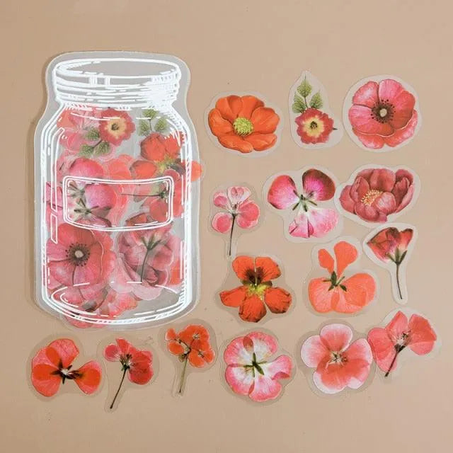Enchanted Jar Stickers Pack - 35 Pcs Delightful PET Stickers for Journaling & Scrapbooking - PaperWrld