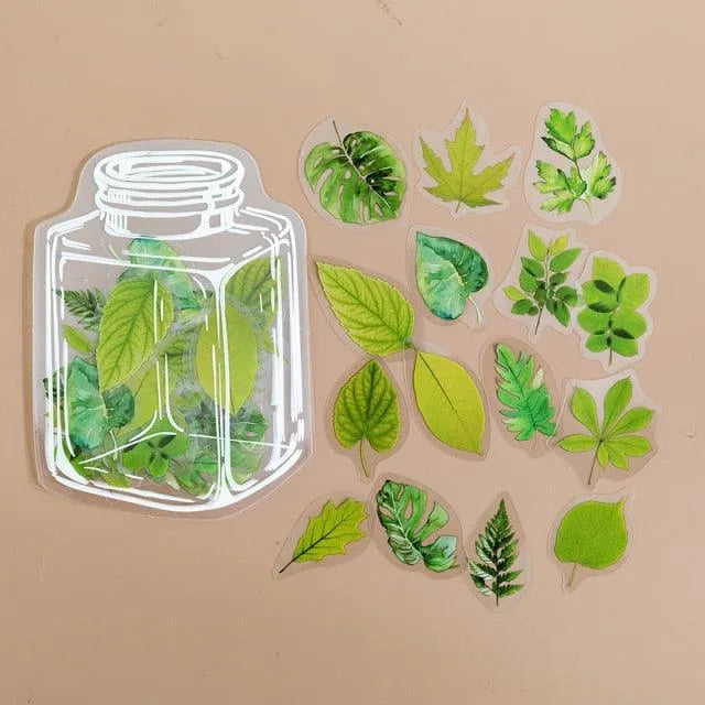 Enchanted Jar Stickers Pack - 35 Pcs Delightful PET Stickers for Journaling & Scrapbooking - PaperWrld