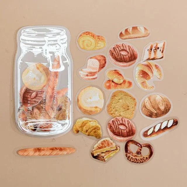 Enchanted Jar Stickers Pack - 35 Pcs Delightful PET Stickers for Journaling & Scrapbooking - PaperWrld