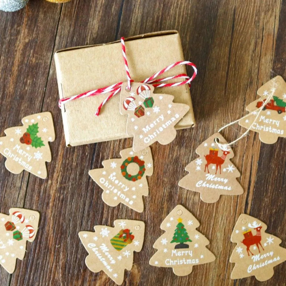 48PCS Christmas Tree Paper Tag for Journaling & Scrapbooking - PaperWrld