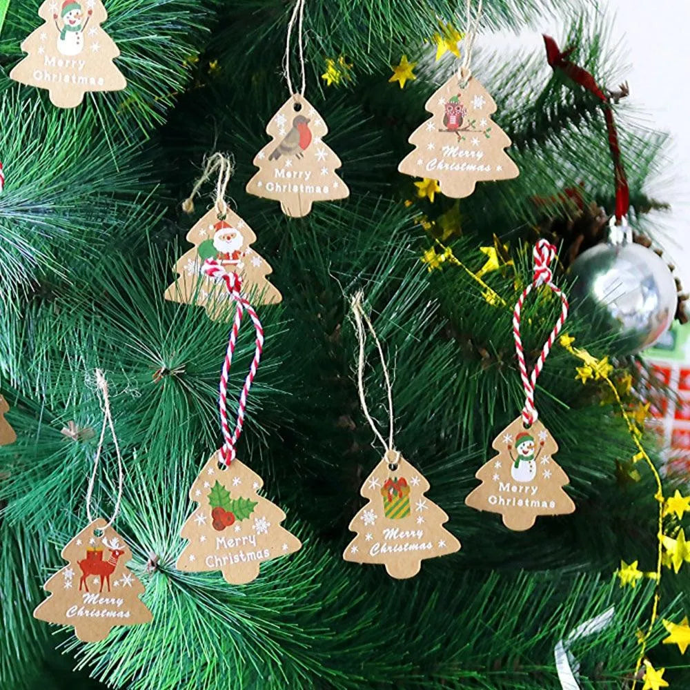 48PCS Christmas Tree Paper Tag for Journaling & Scrapbooking - PaperWrld
