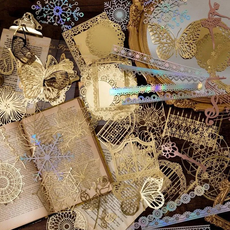 Bronzing Lace Decoration Paper for Journaling & Scrapbooking - PaperWrld