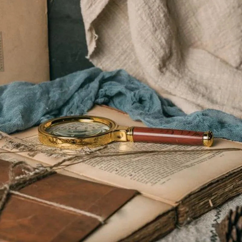 Retro 8X Handheld Magnifying Glass for Journaling & Scrapbooking - PaperWrld