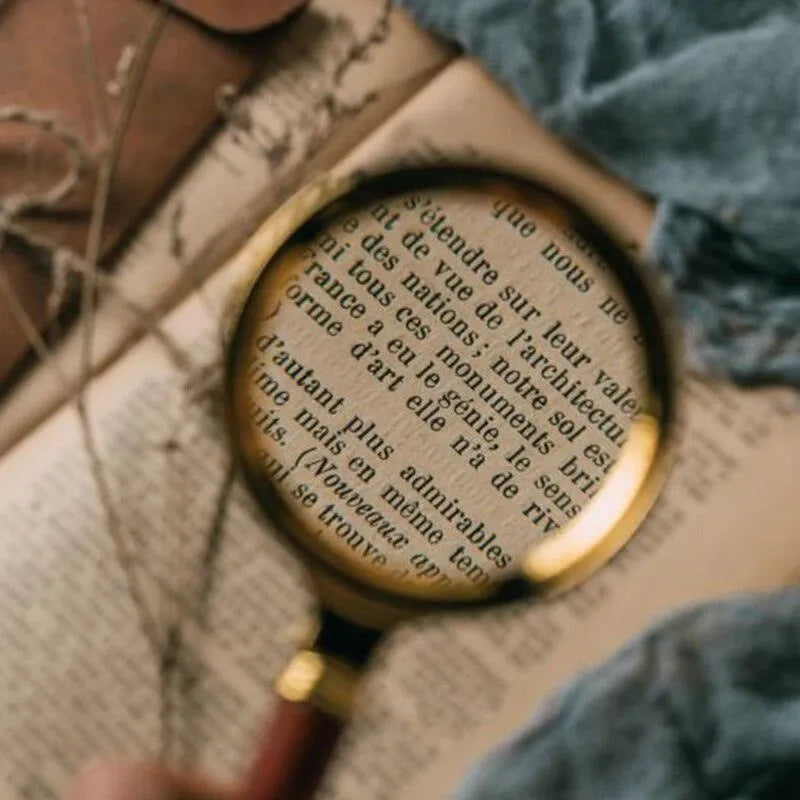 Retro 8X Handheld Magnifying Glass for Journaling & Scrapbooking - PaperWrld