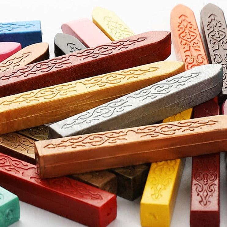 5Pcs DIY Handmade Wax Seal Sticks Antique Sealing Candle Sticks
