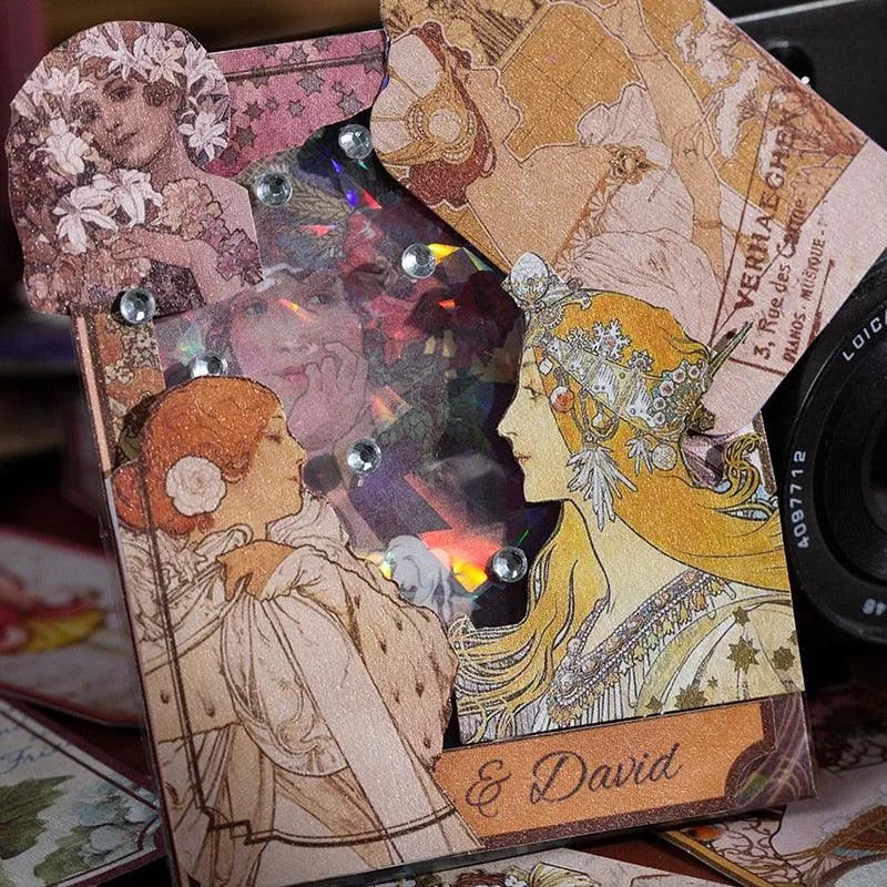 Dimi 60pcs/box Time Travel Notes Stickers 2kind Material Adhesive DIY Bookmarks Decor Scrapbooking Retro plant Journal Sticker - PaperWrld - Journaling - Scrapbooking