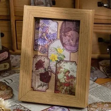 Dimi 60pcs/box Time Travel Notes Stickers 2kind Material Adhesive DIY Bookmarks Decor Scrapbooking Retro plant Journal Sticker - PaperWrld - Journaling - Scrapbooking