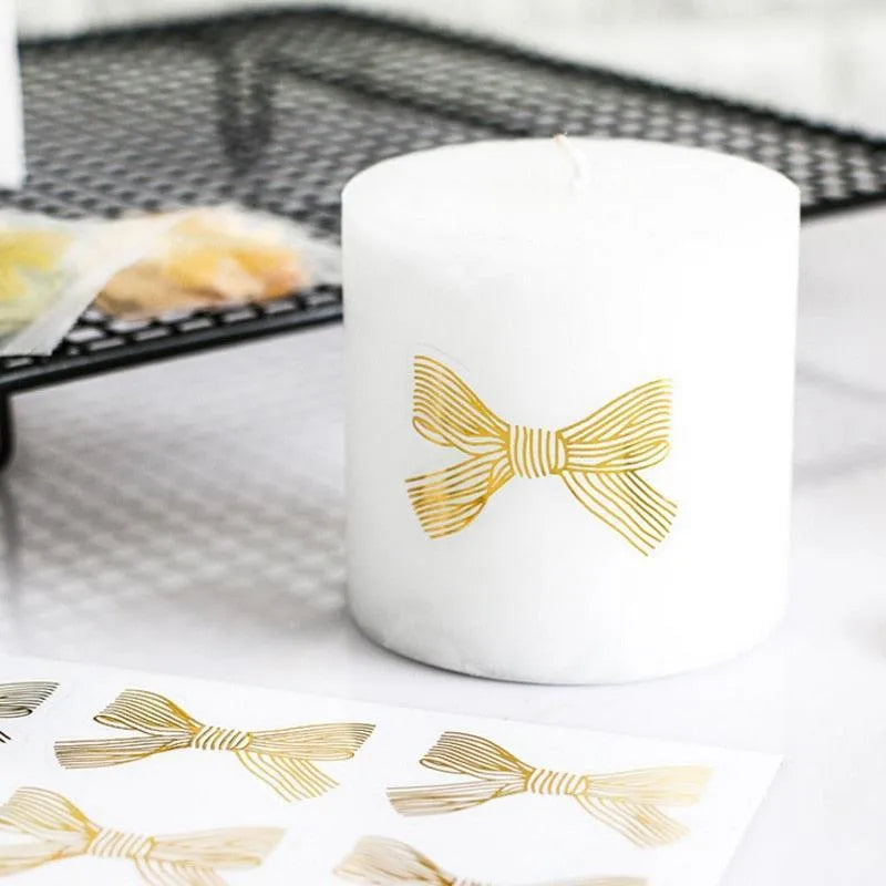 Golden Big Bow Stickers for Journaling & Scrapbooking - PaperWrld