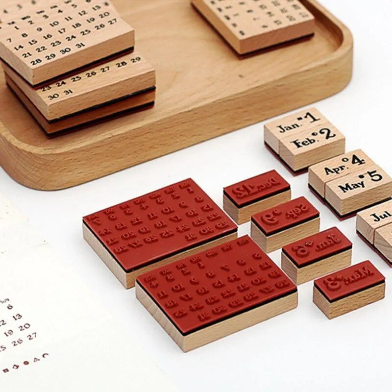 Calendar Wooden Stamps for Journaling & Scrapbooking - PaperWrld