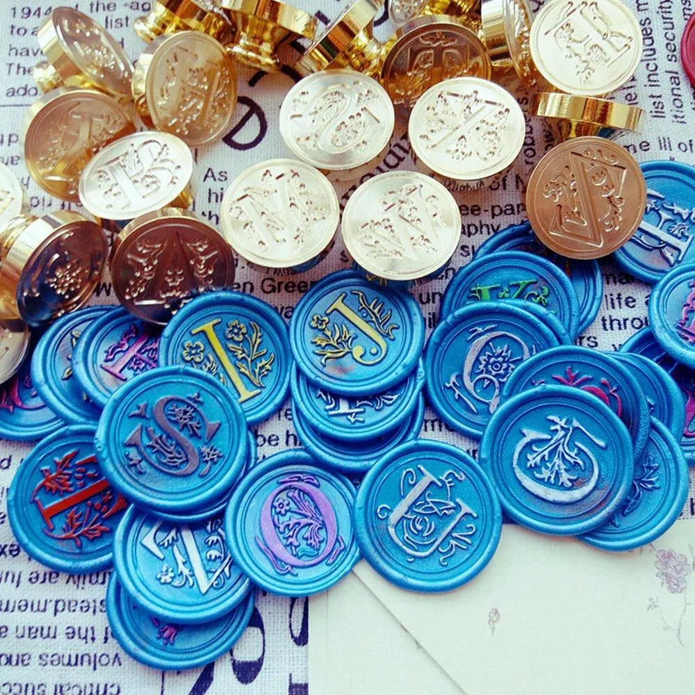Nature's Alphabet Wax Seal Stamp for Journaling & Scrapbooking - PaperWrld