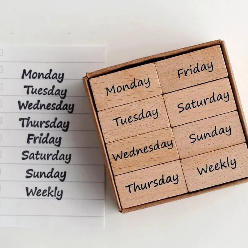 Weekday Stamp Set for Journaling & Scrapbooking - PaperWrld