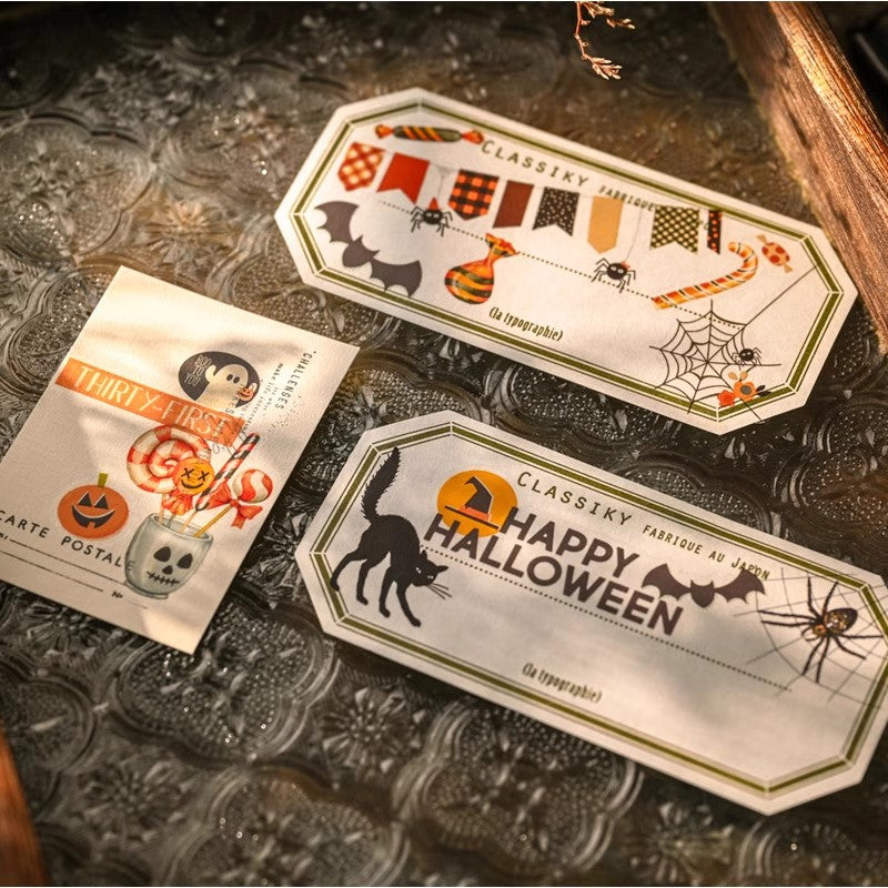 Haunted Charm Halloween Rub-On Stickers Set