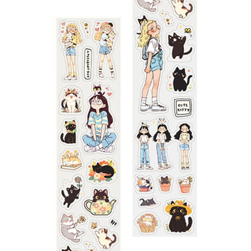 Girl PET Sticker Tape