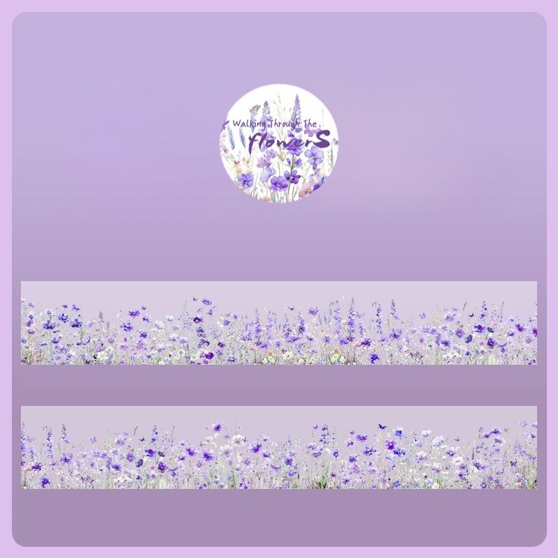 Walking Through the Flowers PET Washi Tape